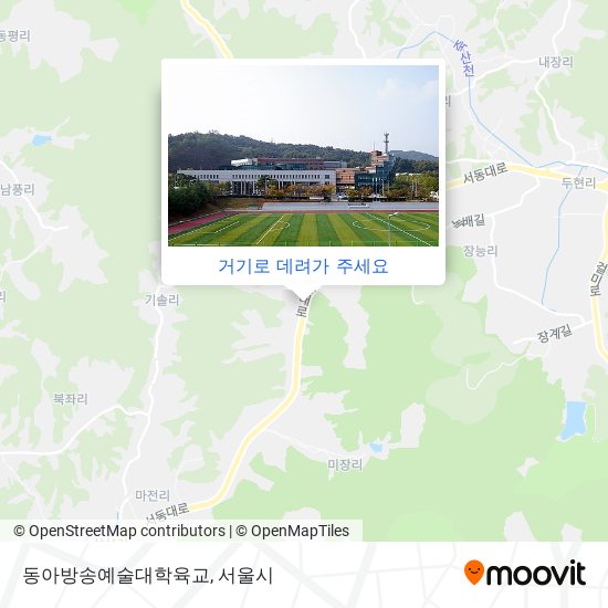 동아방송예술대학육교 지도