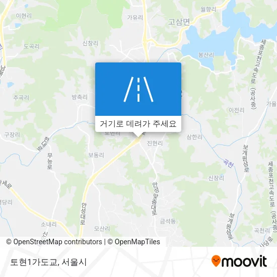 토현1가도교 지도
