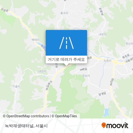 녹박재생태터널 지도