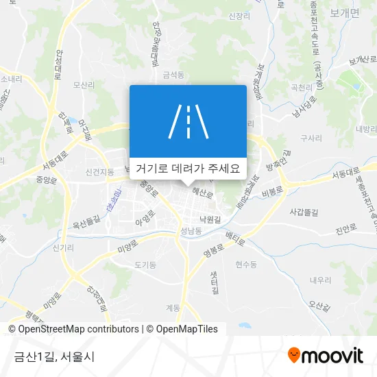 금산1길 지도