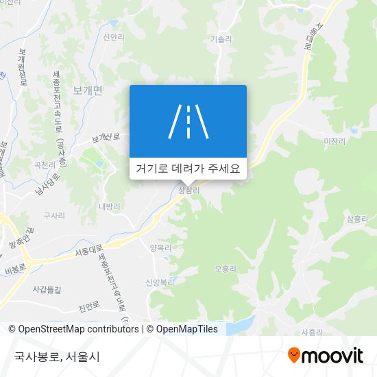 국사봉로 지도