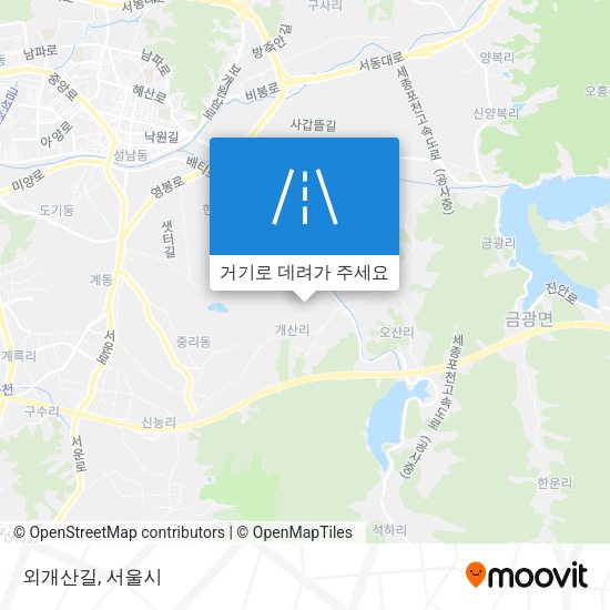 외개산길 지도