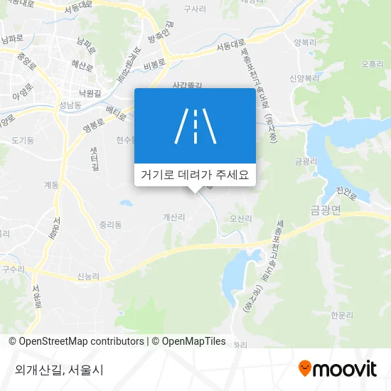 외개산길 지도