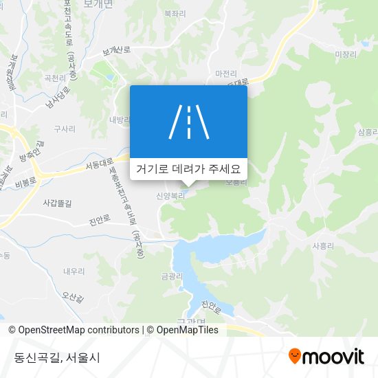 동신곡길 지도