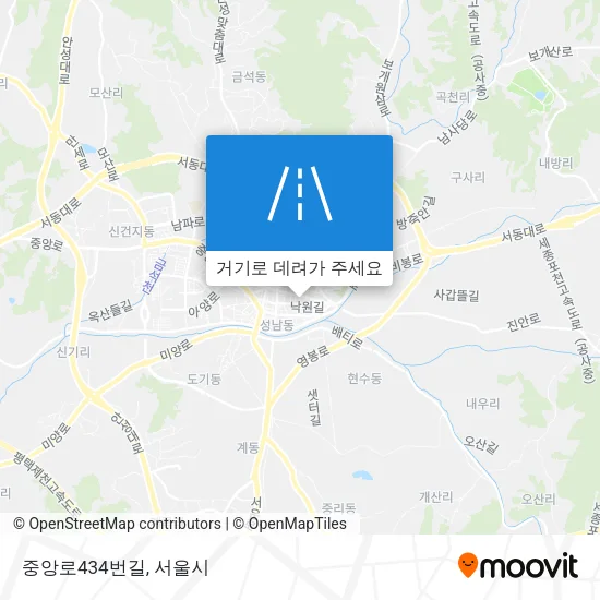 중앙로434번길 지도