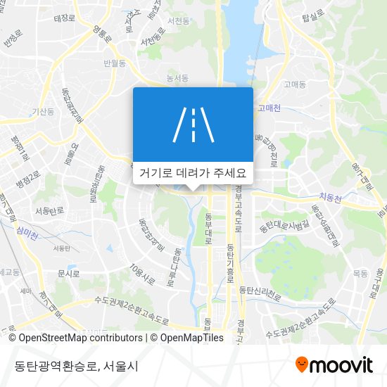 동탄광역환승로 지도