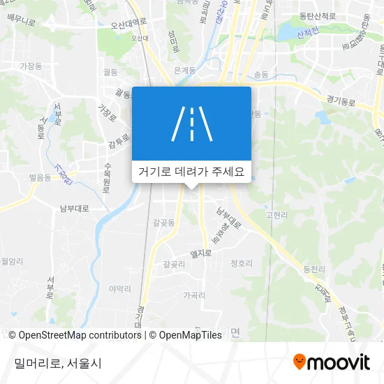 밀머리로 지도