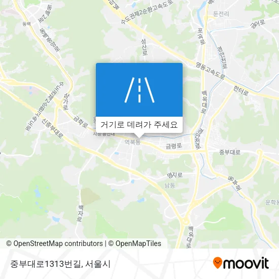 중부대로1313번길 지도