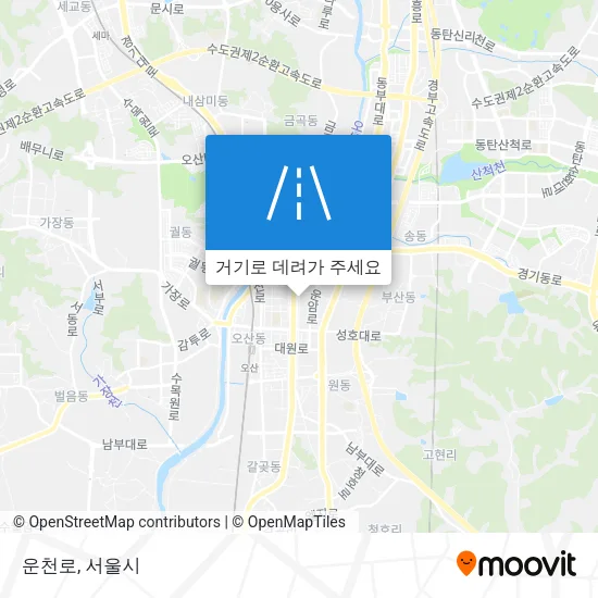 운천로 지도