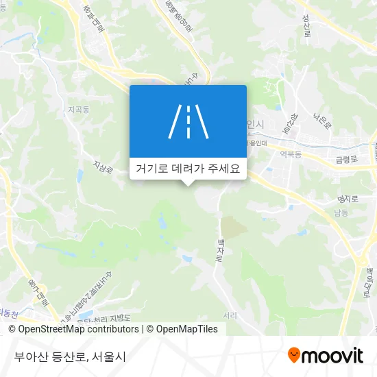 부아산 등산로 지도