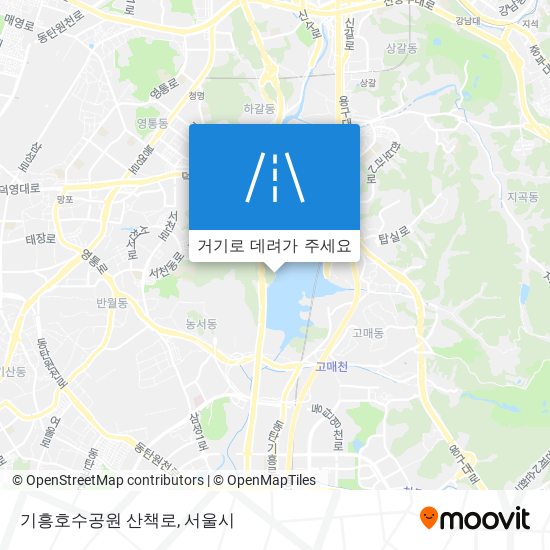 기흥호수공원 산책로 지도