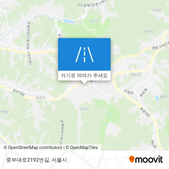 중부대로2192번길 지도