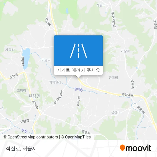 석실로 지도