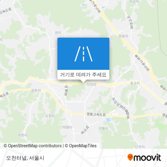 오천터널 지도