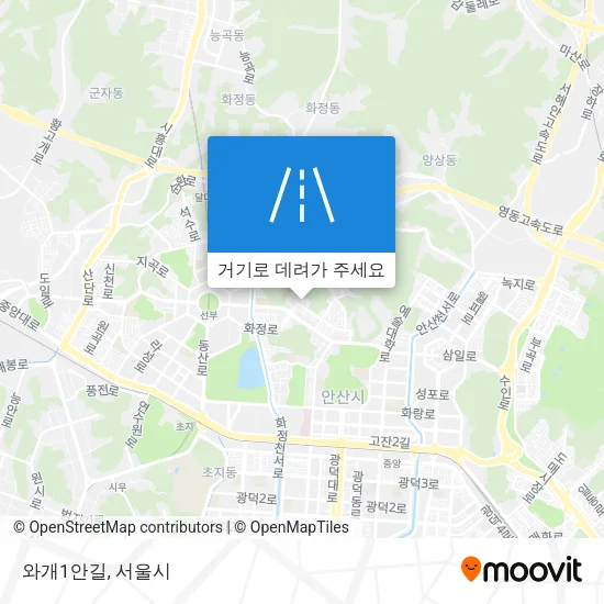와개1안길 지도