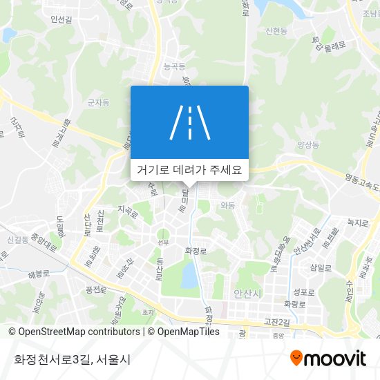 화정천서로3길 지도