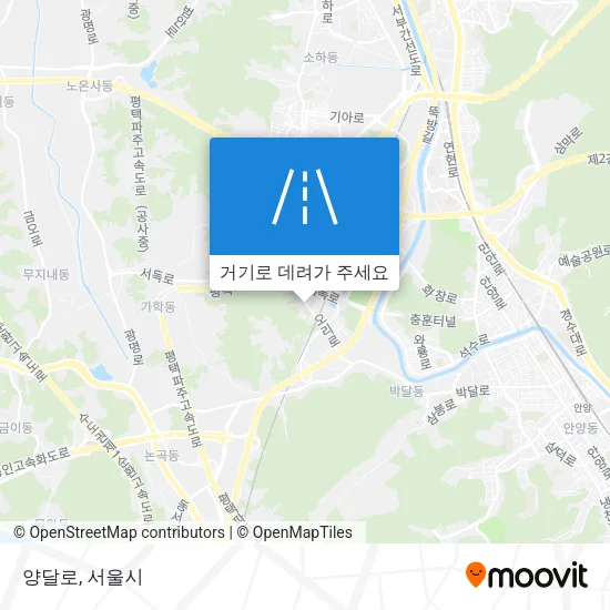양달로 지도