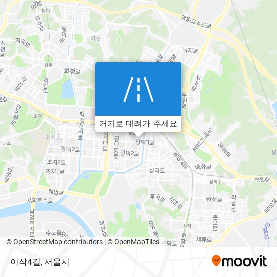 이삭4길 지도