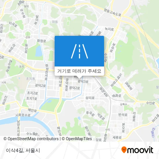 이삭4길 지도