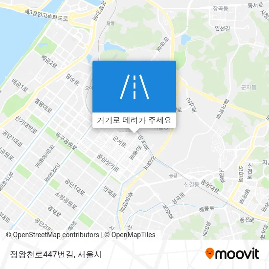 정왕천로447번길 지도