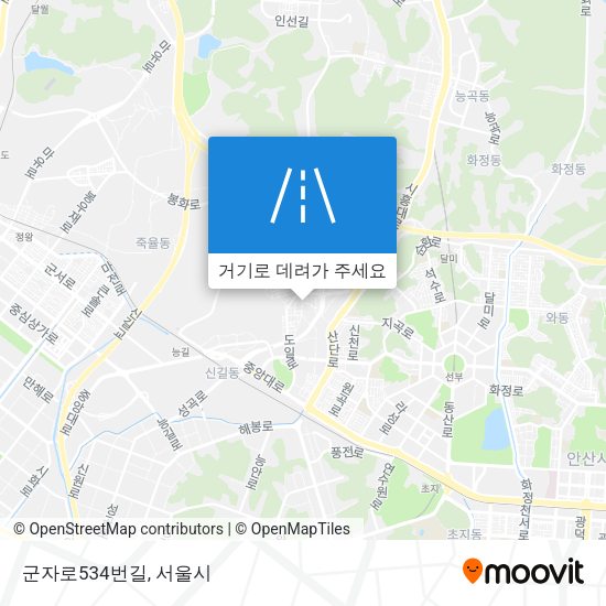 군자로534번길 지도