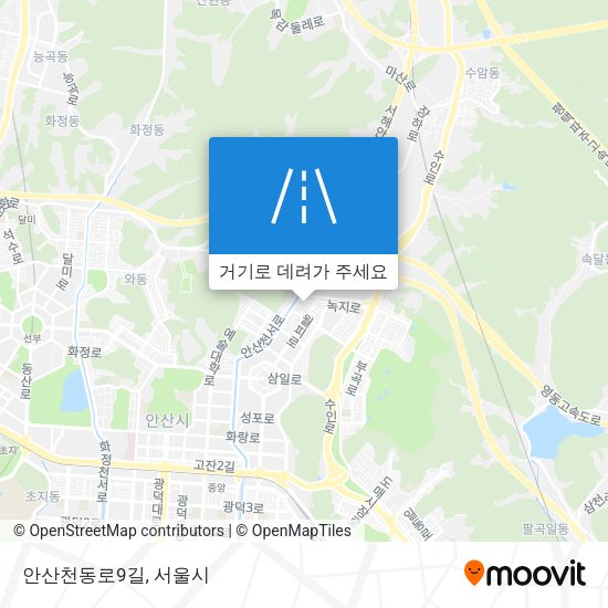 안산천동로9길 지도