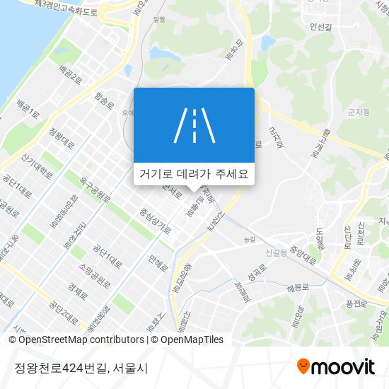 정왕천로424번길 지도