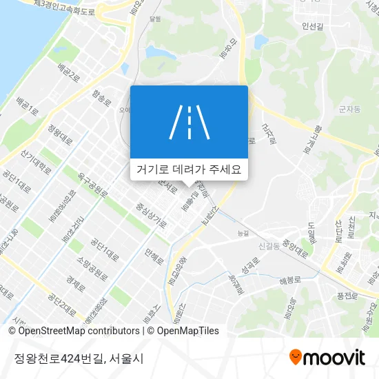정왕천로424번길 지도
