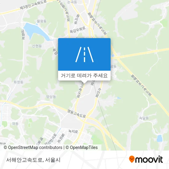 서해안고속도로 지도