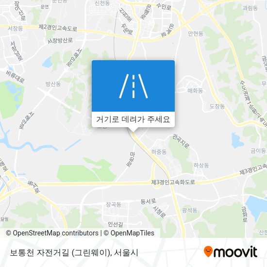보통천 자전거길 (그린웨이) 지도