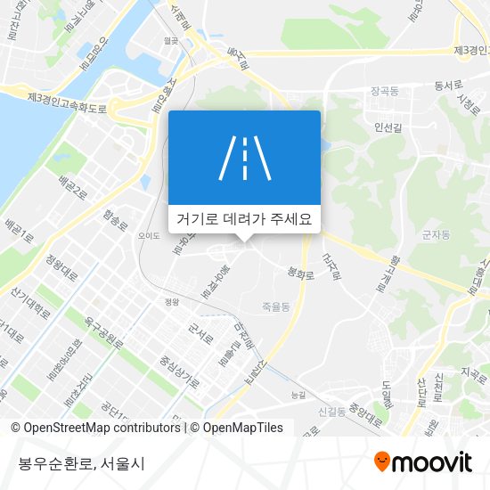 봉우순환로 지도
