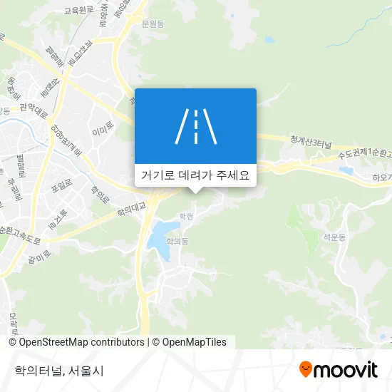 학의터널 지도