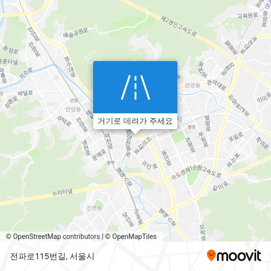 전파로115번길 지도