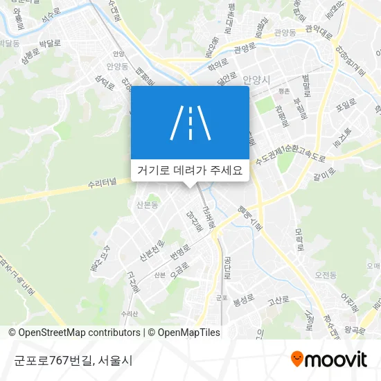 군포로767번길 지도
