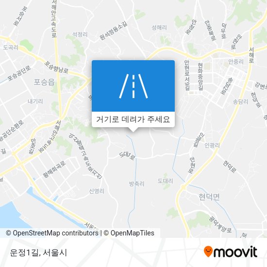 운정1길 지도