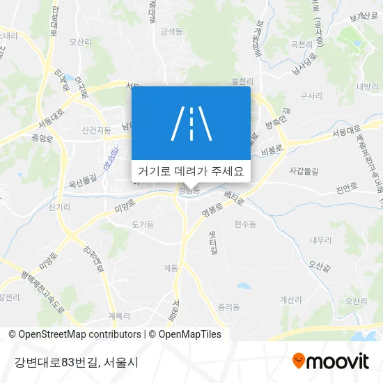 강변대로83번길 지도