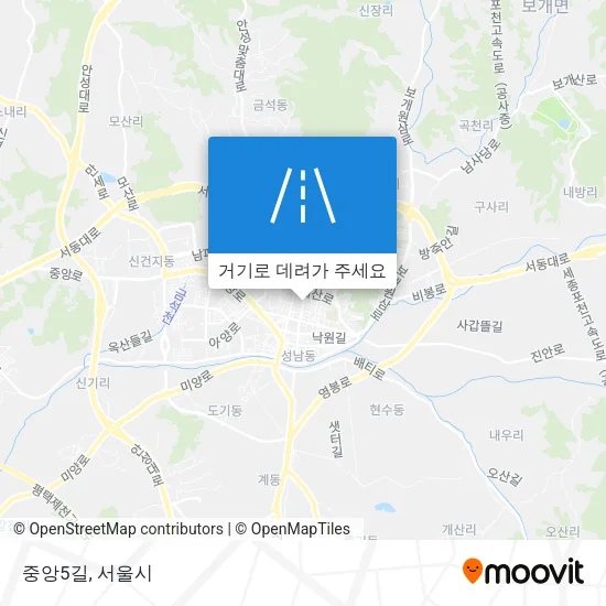 중앙5길 지도