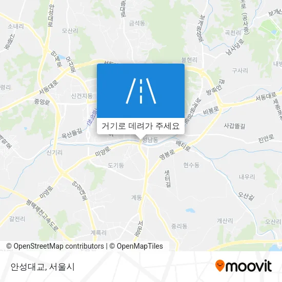 안성대교 지도