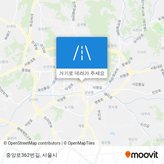 중앙로362번길 지도