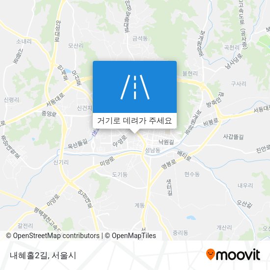 내혜홀2길 지도