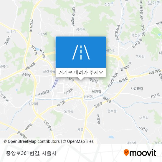 중앙로361번길 지도