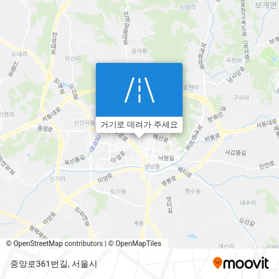 중앙로361번길 지도