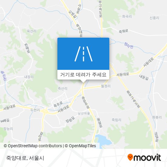 죽양대로 지도