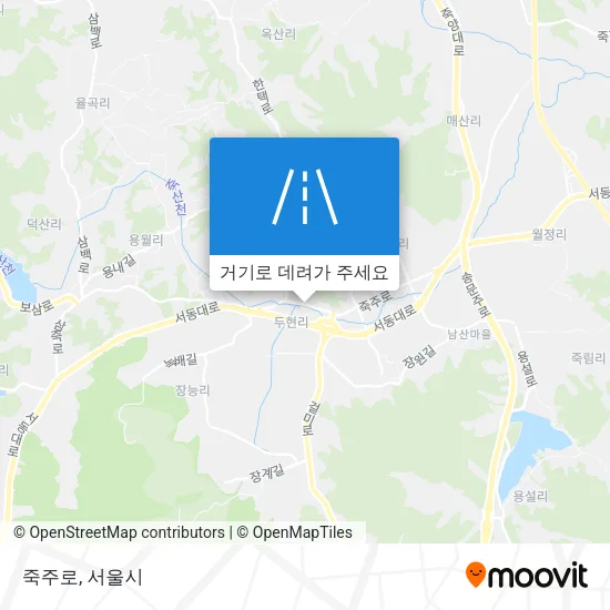 죽주로 지도