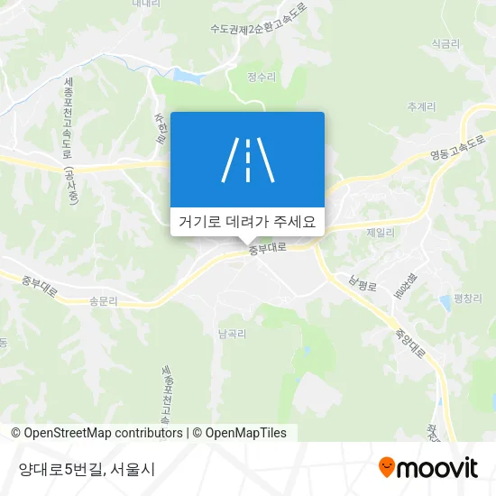 양대로5번길 지도