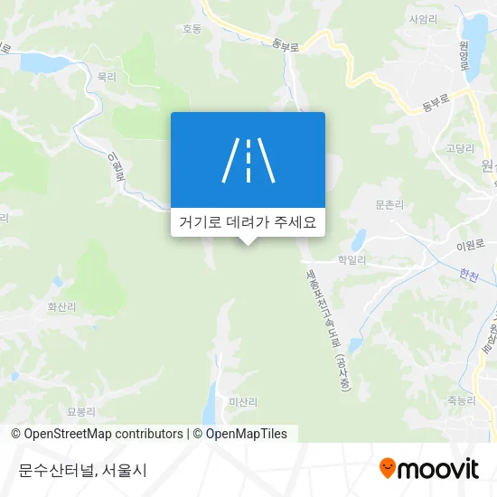 문수산터널 지도