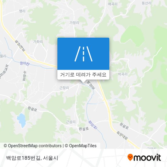 백암로185번길 지도