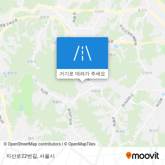 지산로22번길 지도