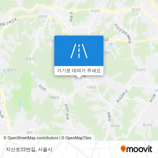 지산로22번길 지도