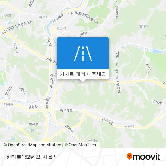 한터로152번길 지도